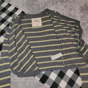 XS | Hollister | Striped Knit Open Flow Cardigan